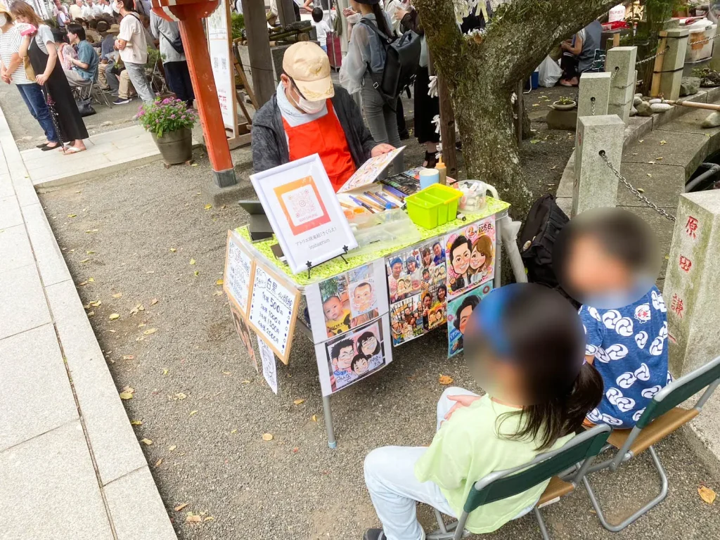 鹿児島県薩摩川内市で似顔絵