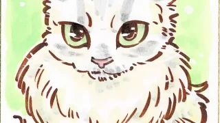 猫似顔絵